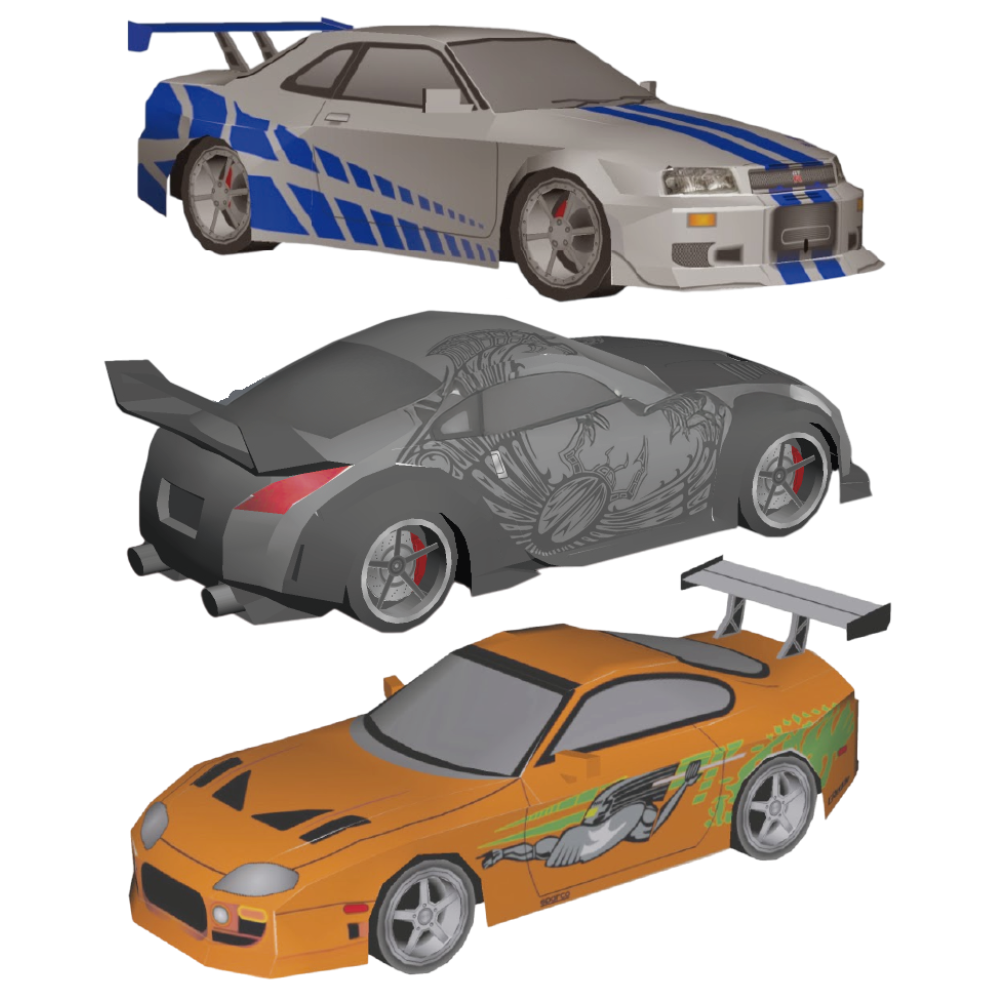 Drivox Papercraft Car – Fast Legends